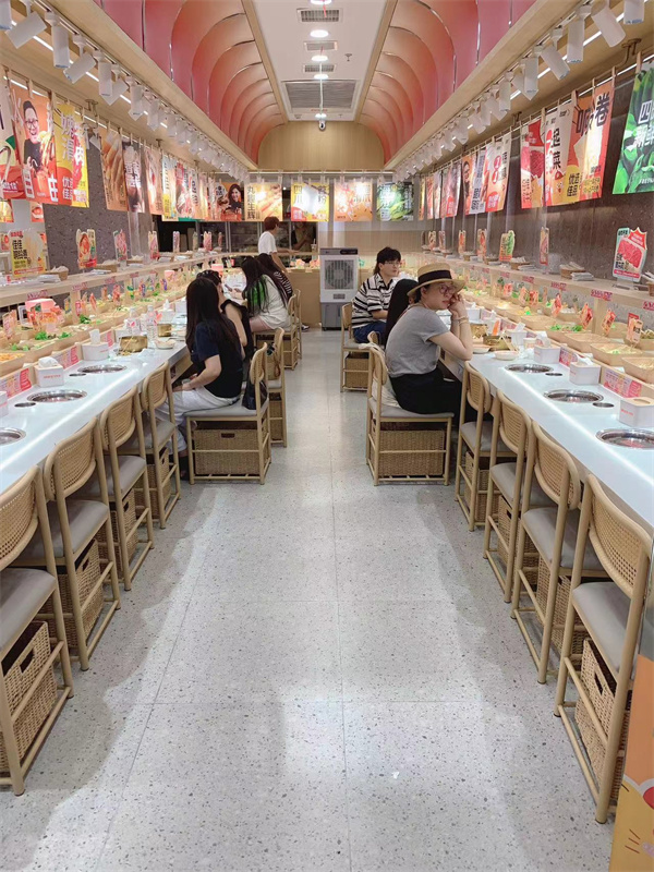 山東旋轉小火鍋設備